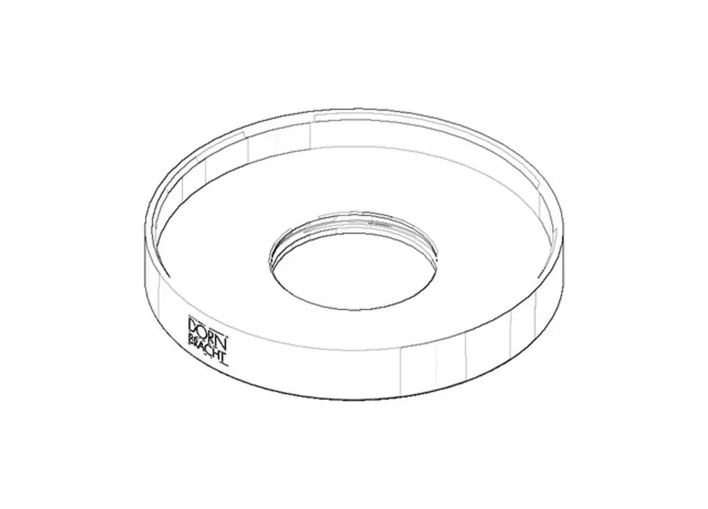 DORNBRACHT Rosette ERSATZTEILE 092797015 D. 60 x 9 mm Platin, 092797015-08 Galeriebild 1